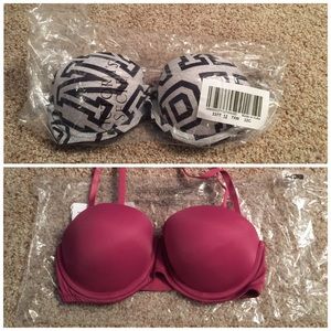VS Pink Push Up Bra 32C